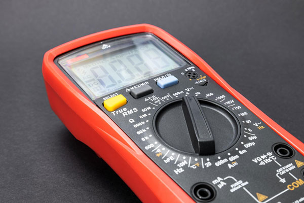 Digital multimeter used for ASTM testing